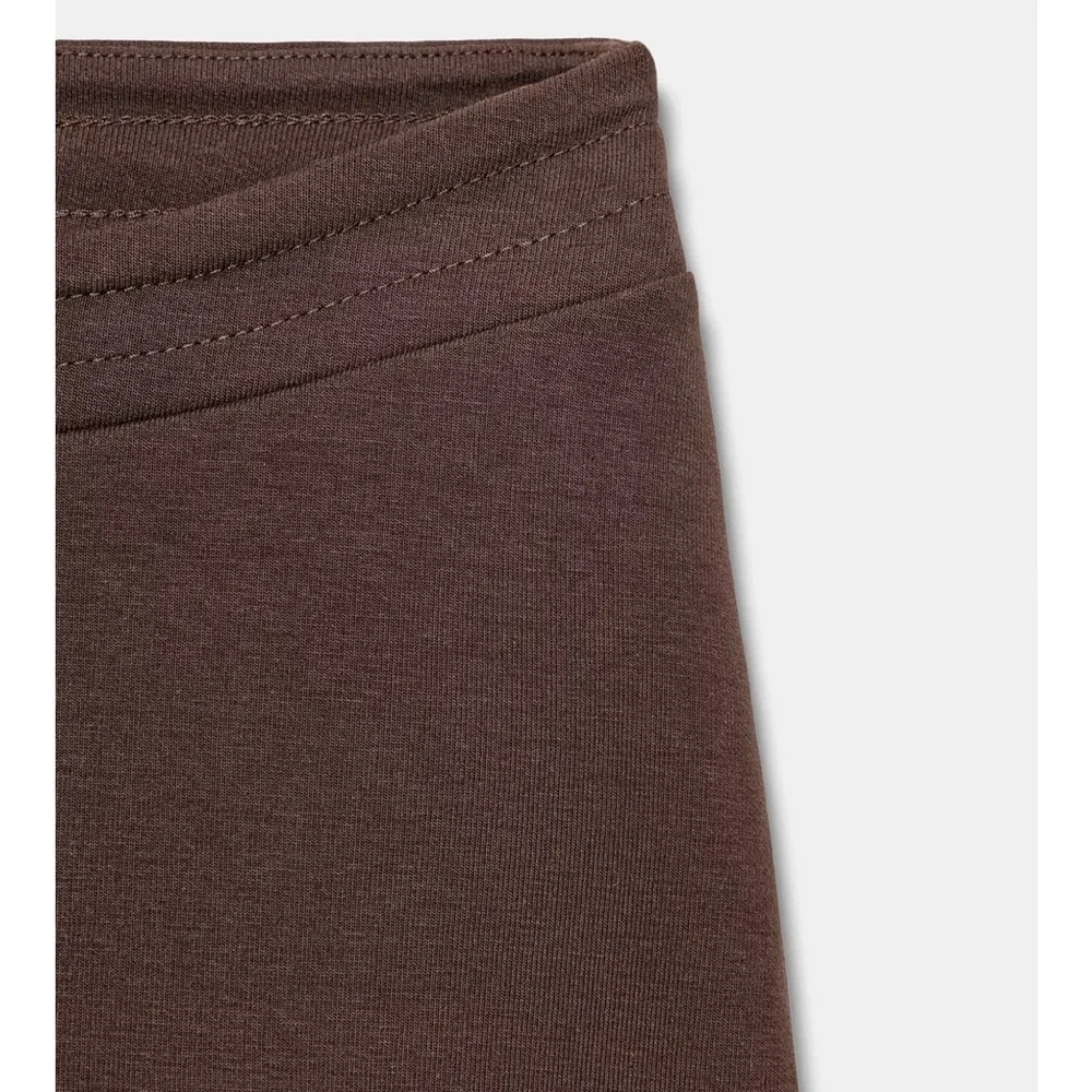 Zara NWT brown flare stretchy interlock pants